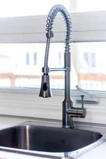 Close up of faucet